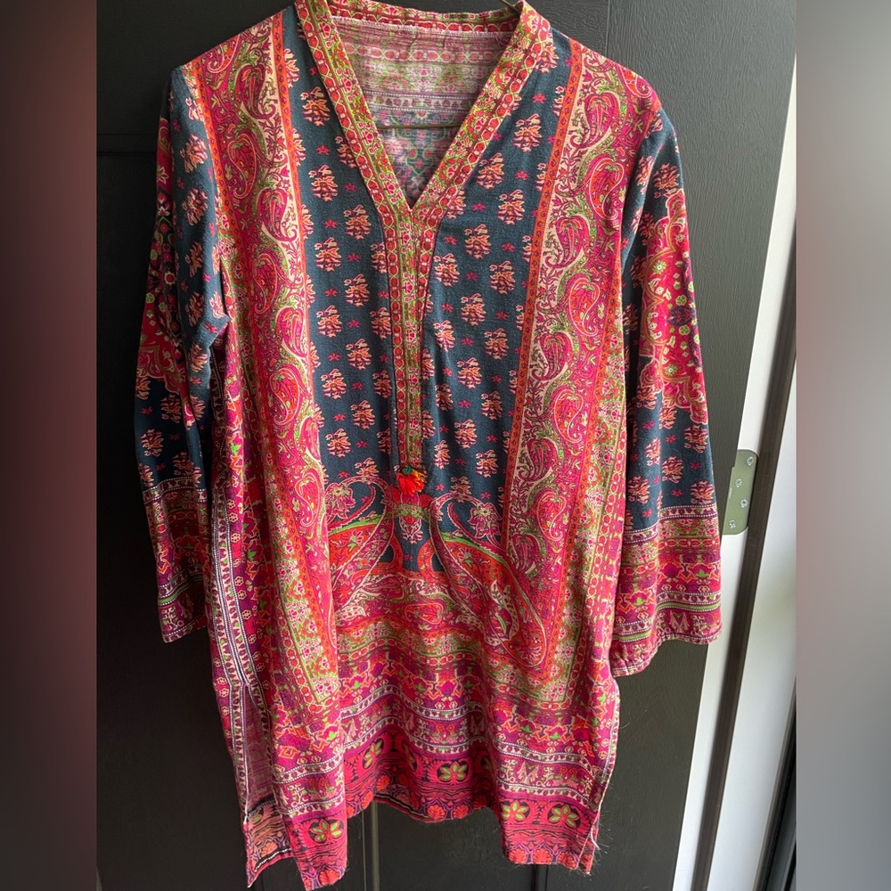 Bohemian Floral Tunic vintage